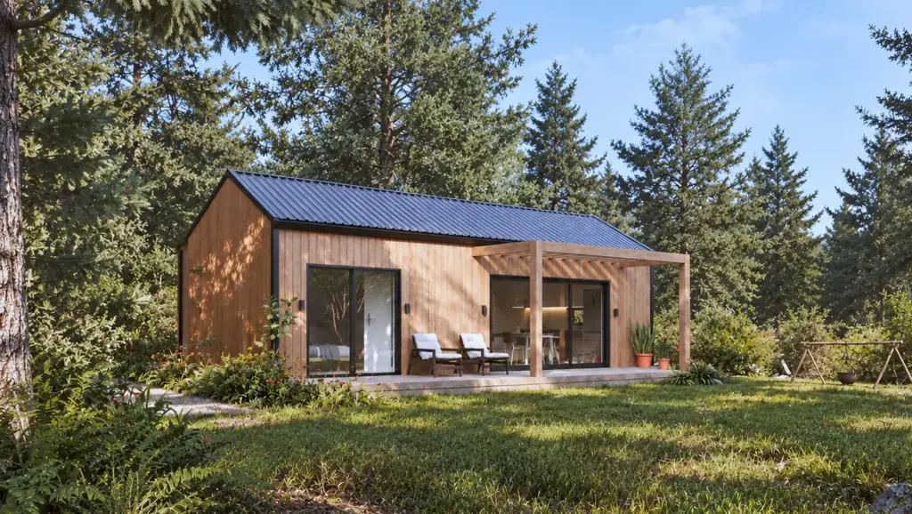 Modern Woodland Cabin Retreat