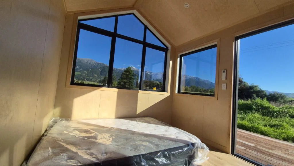 Bedroom with large window