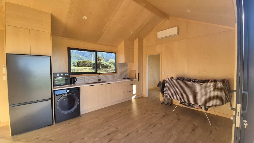 Kitchen and living area