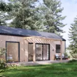 Cosy 36 exterior with pergola
