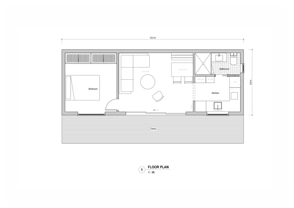 Cosy 36 floor plan option 1