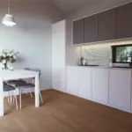 Cosy 48 kitchen and living area