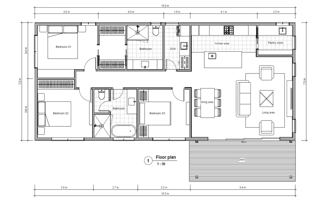 Douglas 116 floor plan