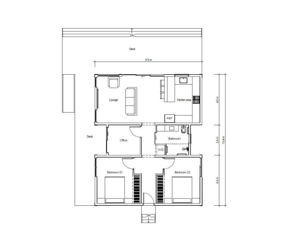 Duo 85 floor plan
