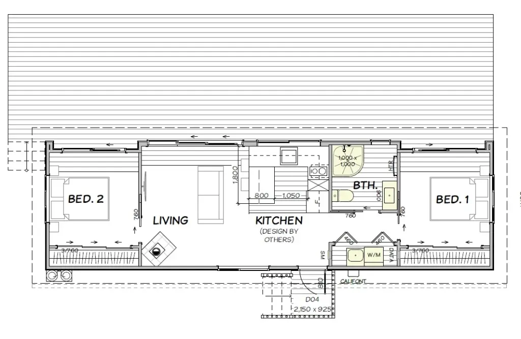 Koru 57 floor plan option 1