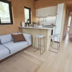 Tiny 30 kitchen and living area