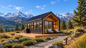 Alpine 24M2 cabin by the lake