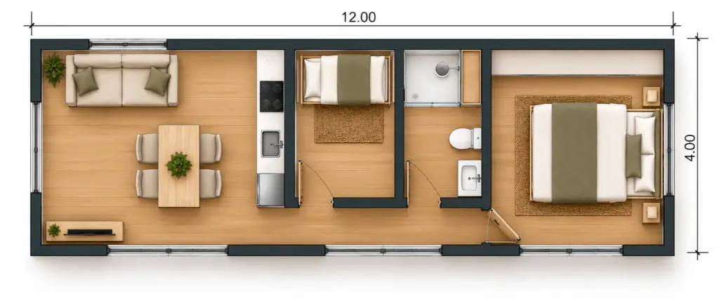 Coastal 48 floor plan