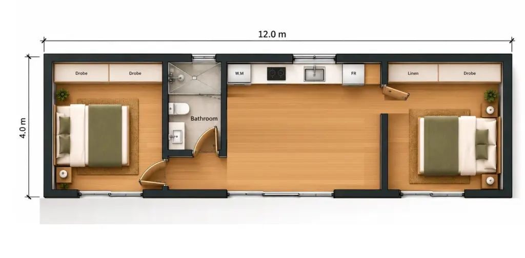 Frontier 48 floor plan 3