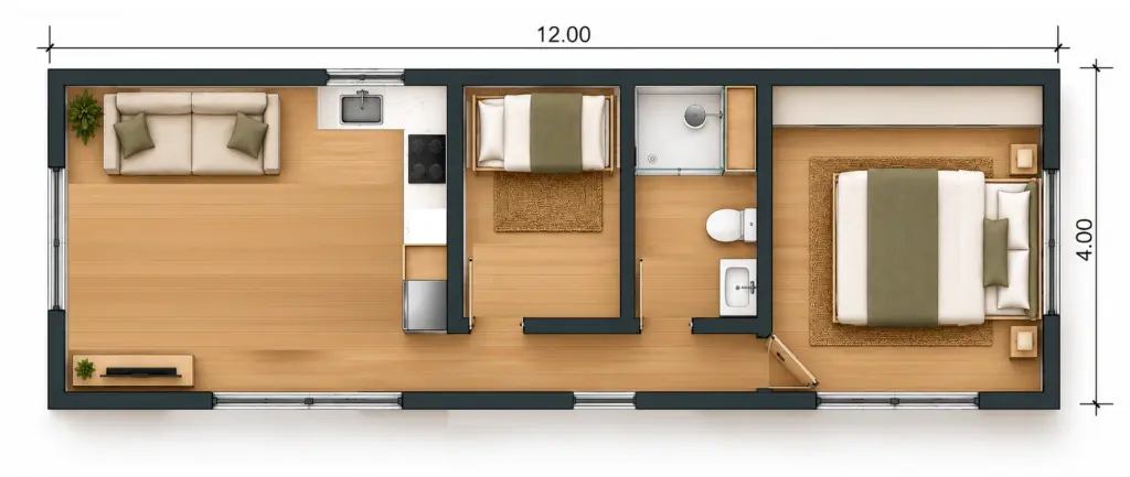 Frontier 48 floor plan 2