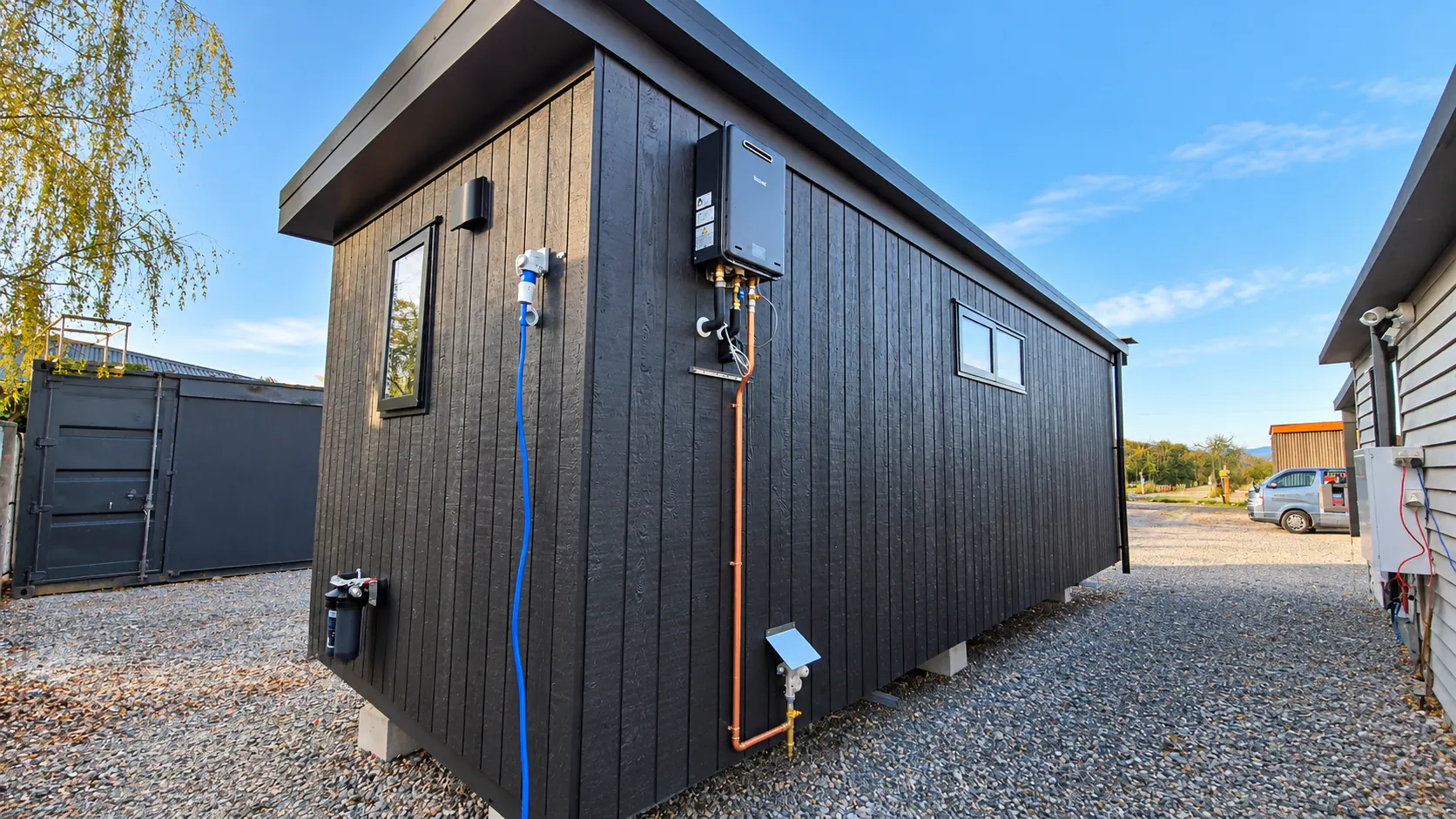 akaroa luxury pod exterior side elevation