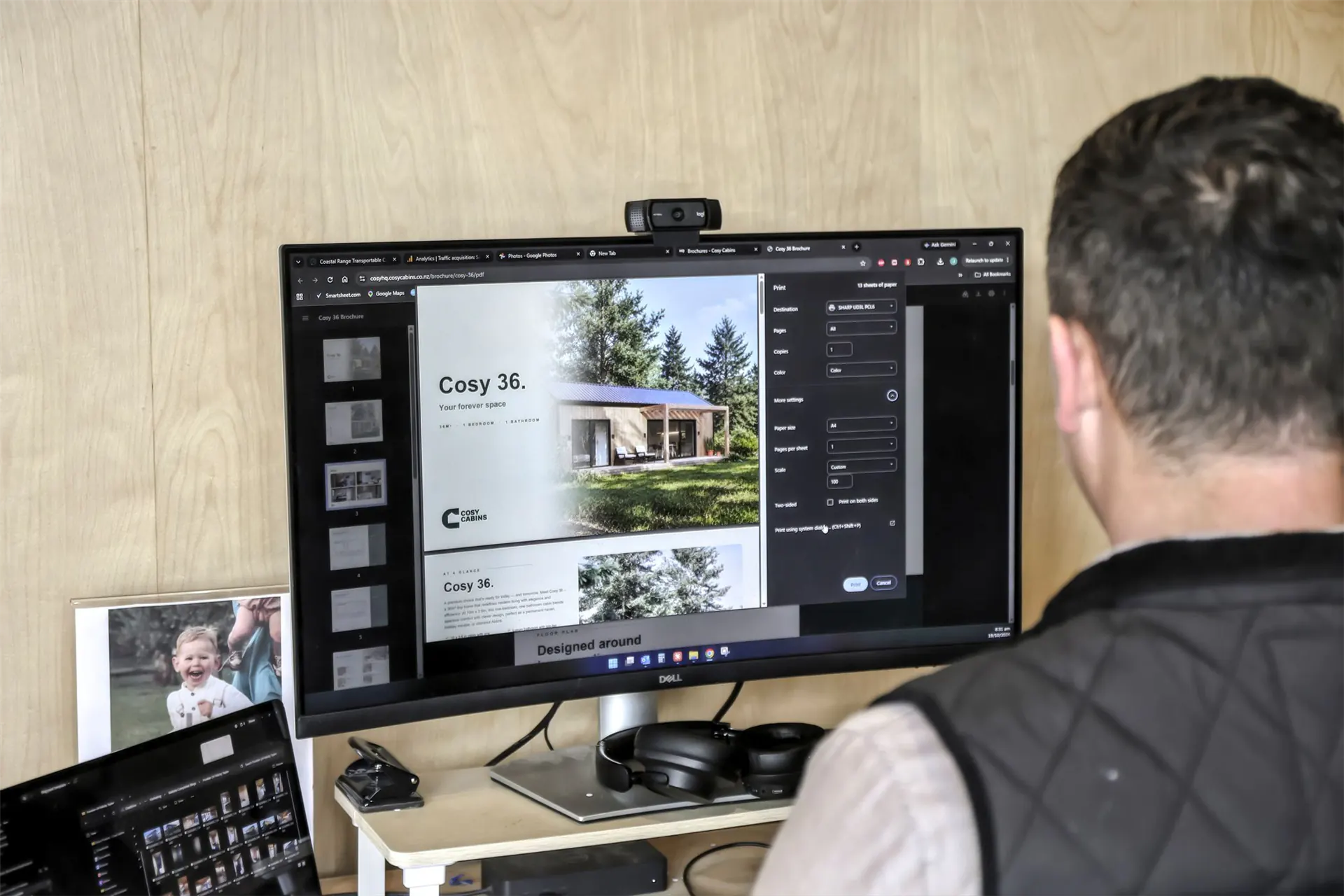 office show home desk computer custom design plans